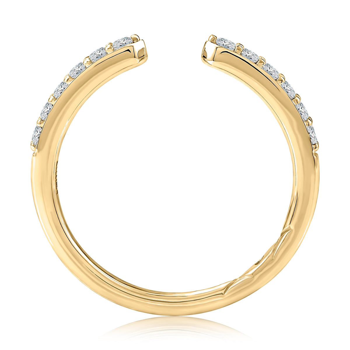 A.Jaffe Tapered 0.25cttw Diamond Anniversary Band in 14Kt Yellow Gold