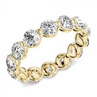 14Kt Yellow Gold Eternity Wedding Ring With 2.00cttw Natural Diamonds