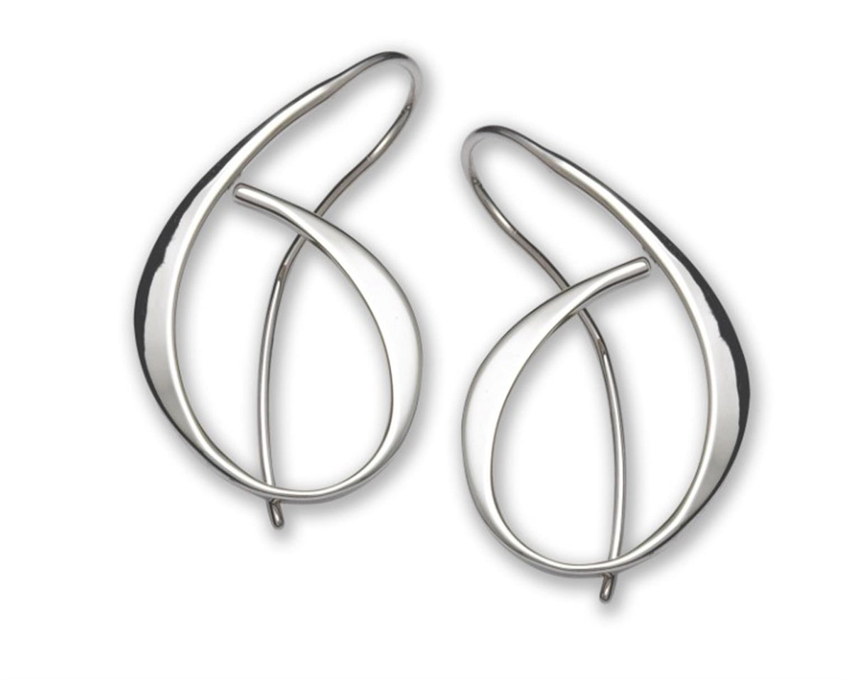 E.L. Designs Silver Allegro Earrings