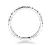 A.Jaffe Classic 0.15cttw Diamond Anniversary Band in 14Kt White Gold