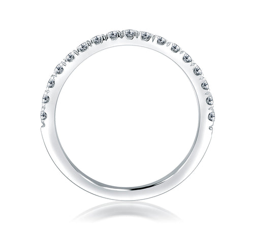 A.Jaffe Classic 0.15cttw Diamond Anniversary Band in 14Kt White Gold