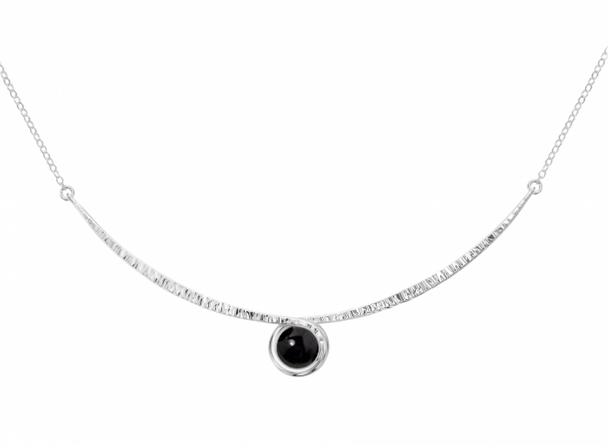 E.L. Designs Silver Phoenix Hematite Necklace