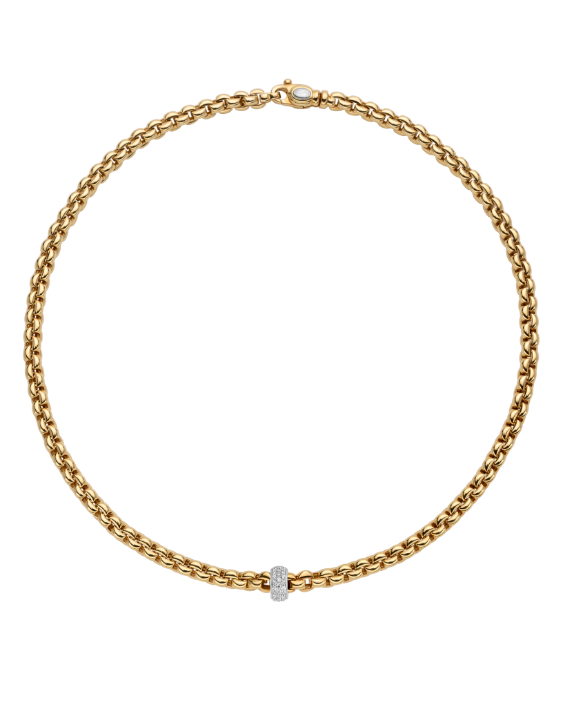 FOPE 18Kt 17' Yellow Italian Gold Eka Necklace