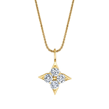 Star of Hope 14Kt Yellow Gold 0.75cttw Natural Diamond Pendant