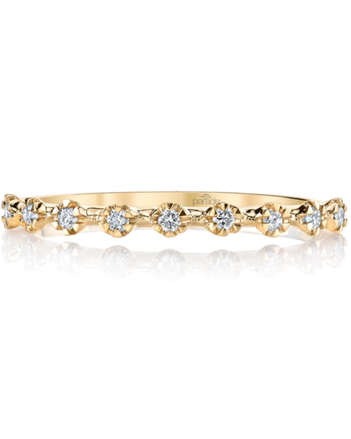 18Kt Rose Gold Eternity Wedding Ring With 0.22cttw Natural Diamonds