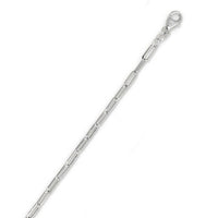 14Kt White Gold 2.1mm Paperclip Chain