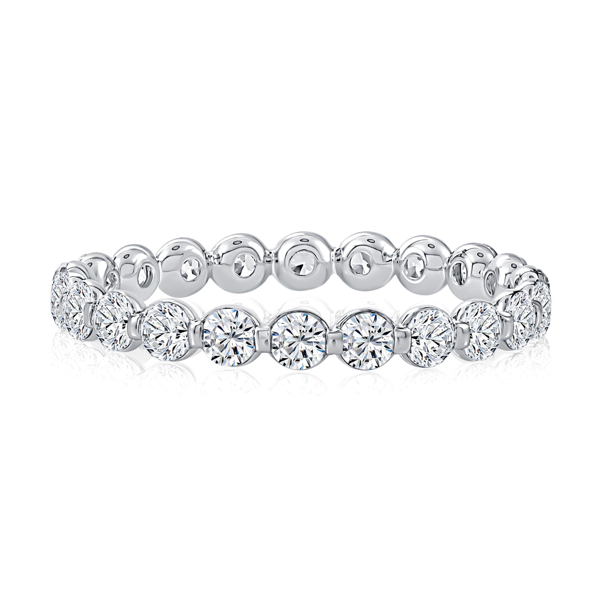 A.Jaffe Lotus Collection 1.10cttw Diamond Eternity Wedding Band
