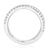 A.Jaffe Criss-Cross Anniversary Band with 0.44cttw Natural Diamonds