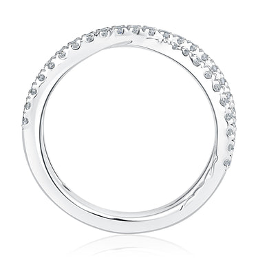 A.Jaffe Criss-Cross Anniversary Band with 0.44cttw Natural Diamonds