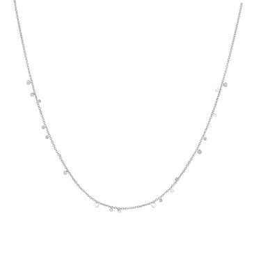 Ania Haie Sterling Silver Mini Disc Drop Stacking Necklace