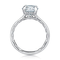 A. Jaffe Oval Hidden Halo Ring in 14K White Gold
