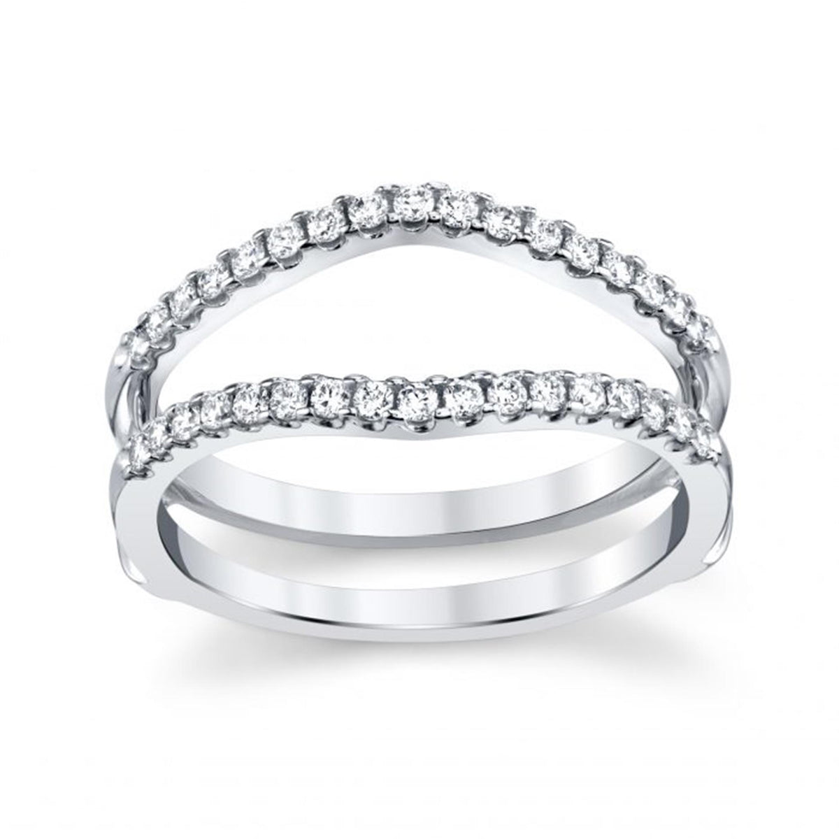 14Kt White Gold Insert/Guard with 0.33cttw Natural Diamonds