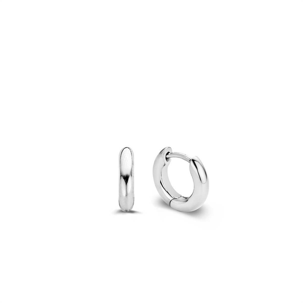 Sterling Silver Round Hoop Earrings