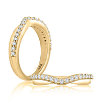 A.Jaffe Curved 0.25cttw Diamond Anniversary Band in 14Kt Yellow Gold (0.25ctw)