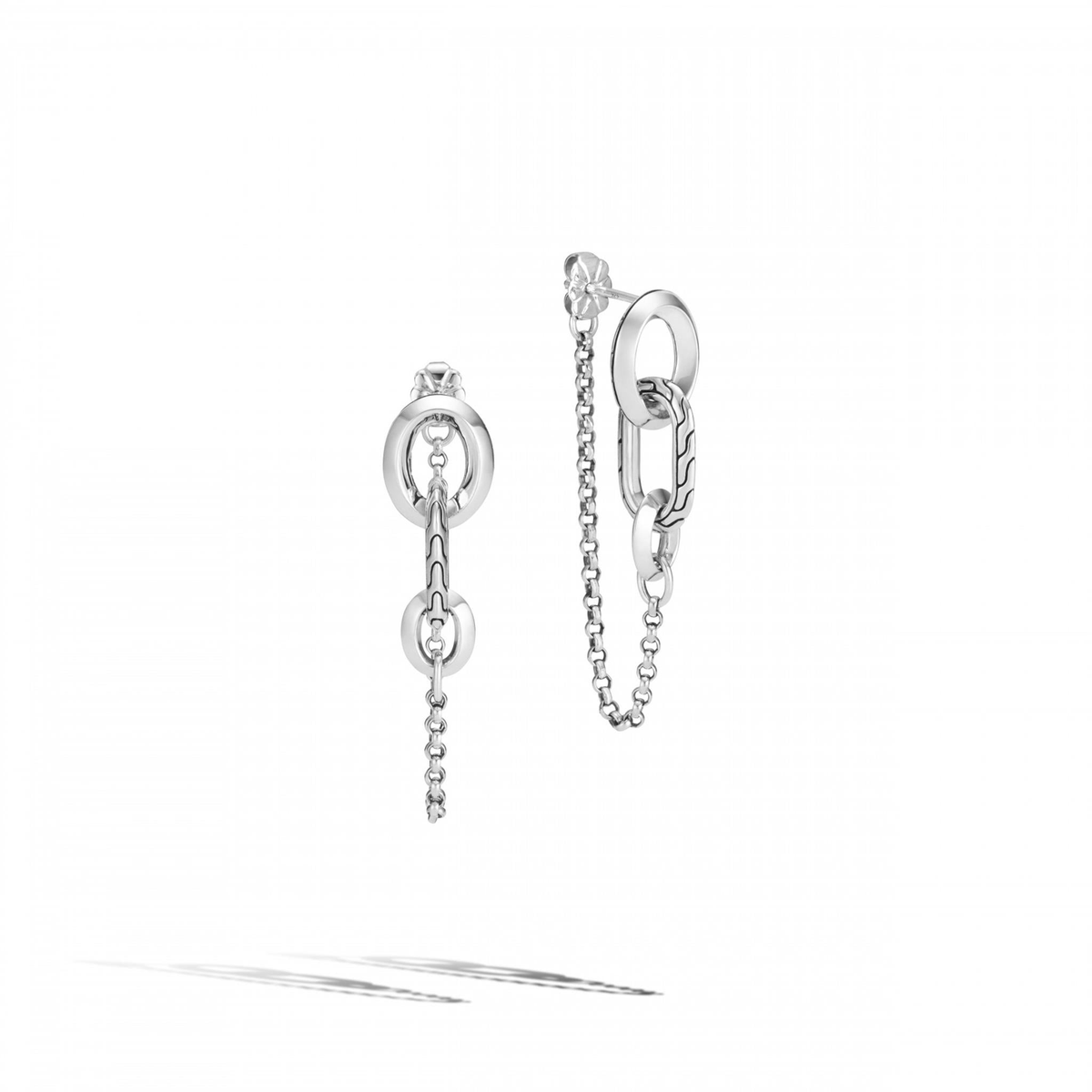 John Hardy Classic Chain Silver Earrings