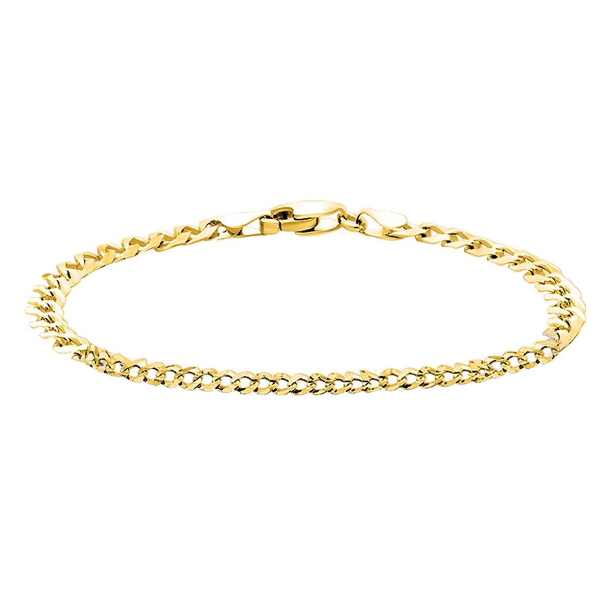 10Kt Yellow Gold 5.75mm Curb Link Bracelet