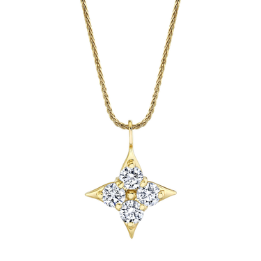 Star of Hope 14Kt Yellow Gold 1.20cttw Natural Diamond Pendant
