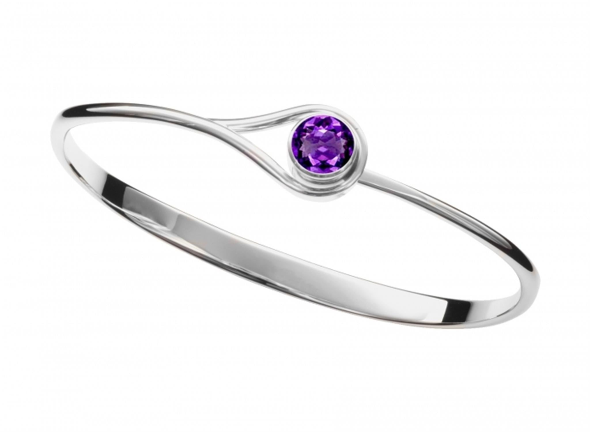 E.L. Designs Silver Desire Amethyst Bracelet