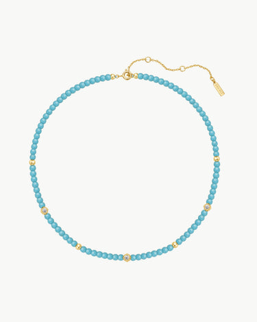 Ania Haie 14Kt Gold Overlay Lab-Created Turquoise Necklace
