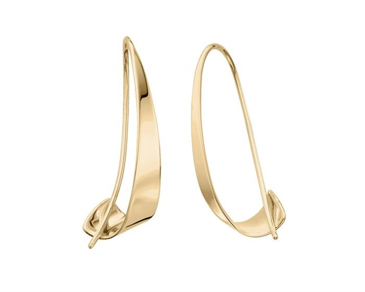 E.L. Designs Gold Windswept Earrings