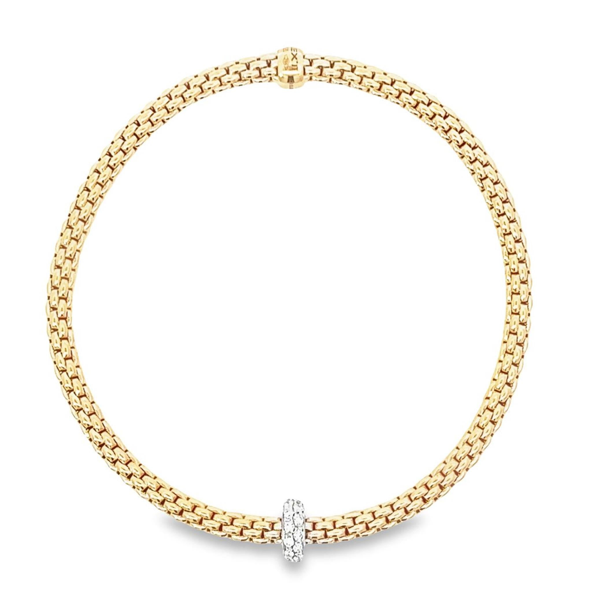 FOPE 18K Rose Italian Gold PRIMA Flex-It Link Bracelet