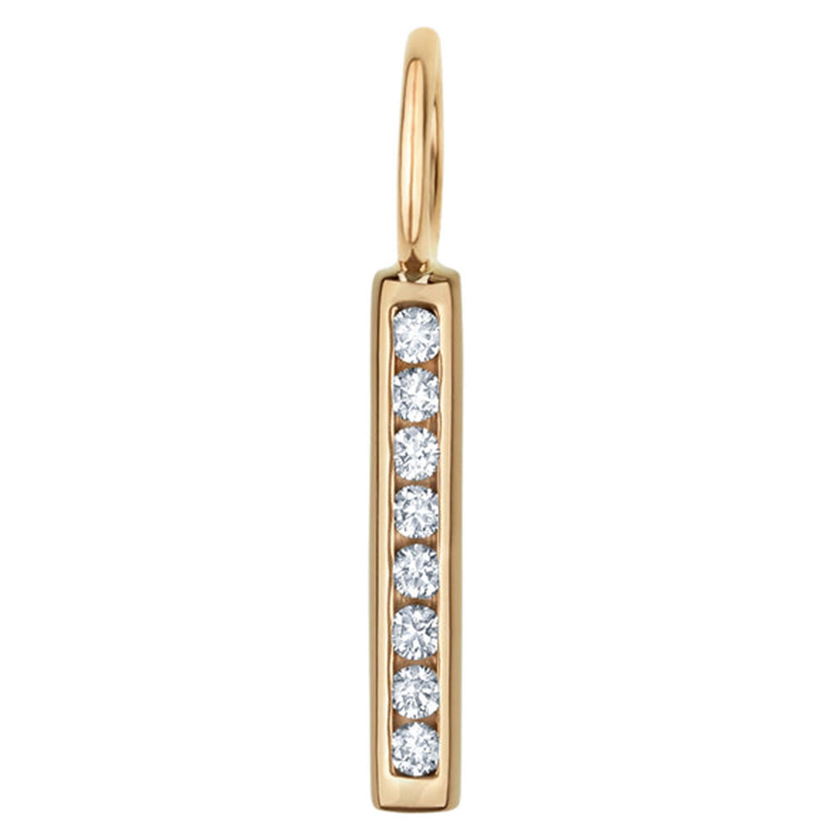 Heather B. Moore 14K Yellow Gold Diamond Bar Charm