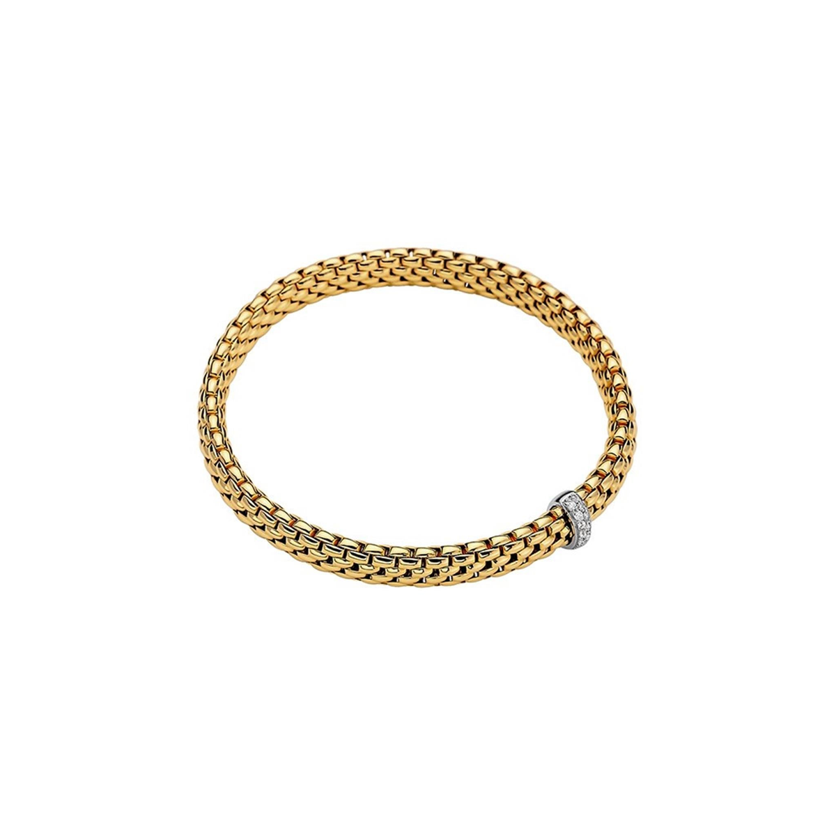 FOPE 18K Yellow Italian Gold VENDOME Flex-It Bracelet