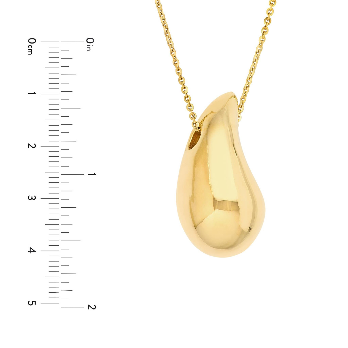 14Kt Yellow Gold Teardrop Pendant