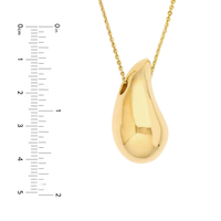 14Kt Yellow Gold Teardrop Pendant