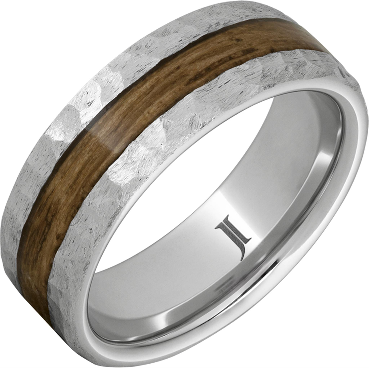 Barrel Aged Serinium Gray Wood Inlay Band