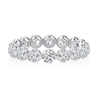 A. Jaffe Lotus Collection Shared Prong 3ctw Diamond Eternity Band