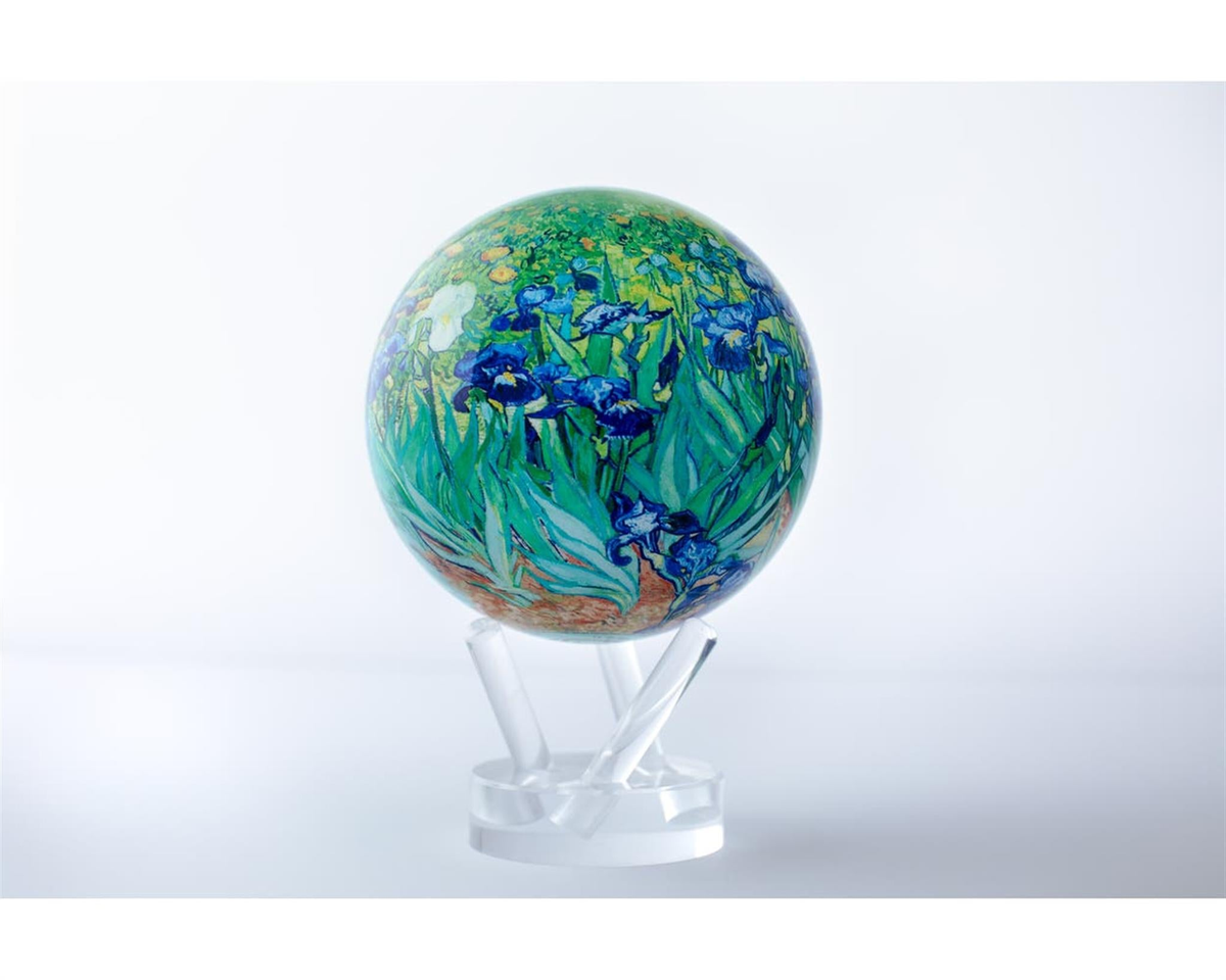 4.5" Mova Globe - Vinvent Van Gogh's Irises Globe on Acrylic Base  Please Ship To: 5310 S Bates Dr Spokane, WA, 99206, USA