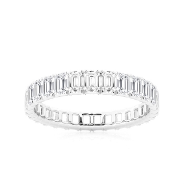 14Kt White Gold 4.72cttw Natural Diamond Eternity Anniversary Band