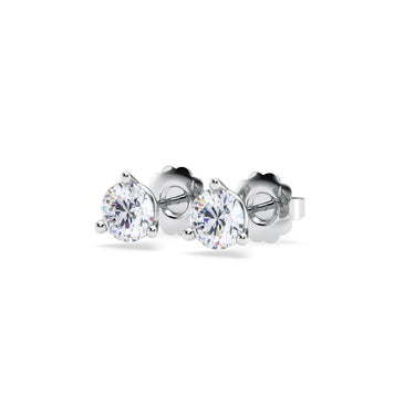 14K White Gold Martini Stud Earrings with 1.01cttw Diamonds (I/J Color -  SI1/SI2 Clarity)