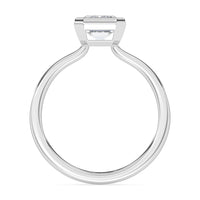 Lasker's Big Rocks Collection 14Kt White Gold Solitaire Ring With Lab-Grown Center Diamond