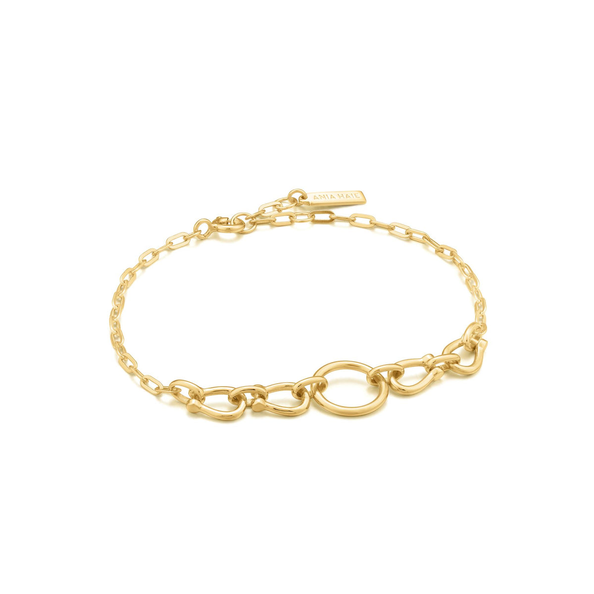 Ania Haie Gold Horseshoe Link Bracelet