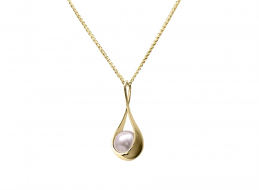 E.L. Designs 14Kt Yellow Gold Captivating Pearl Pendant
