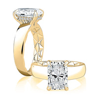 A. Jaffe Radiant Hidden Halo Engagement Ring