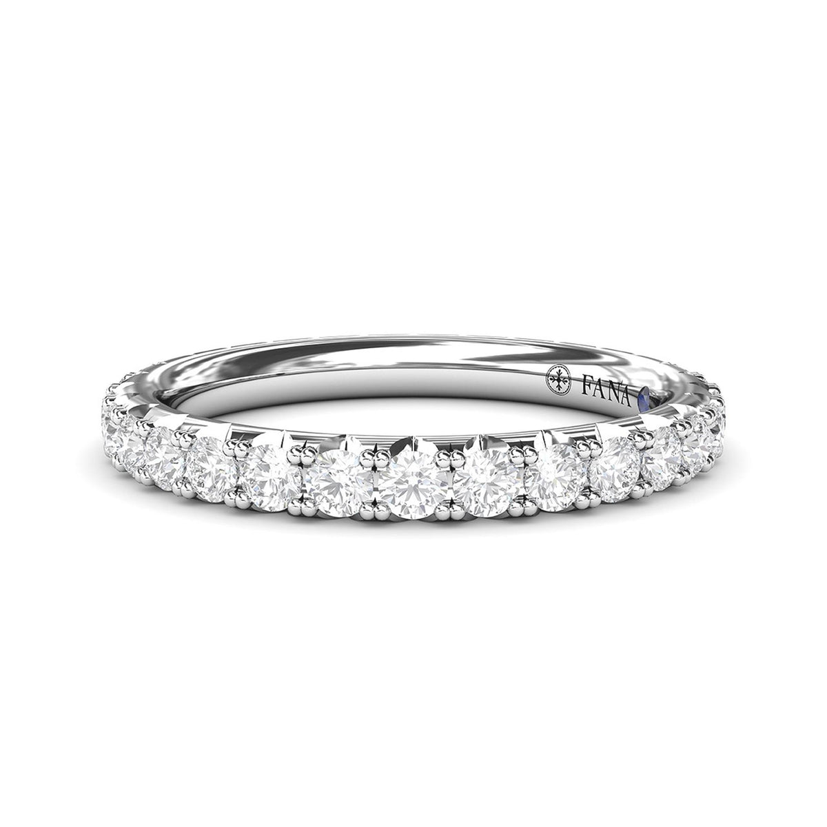 14Kt White Gold Eternity Wedding Ring With 1.05cttw Natural Diamonds