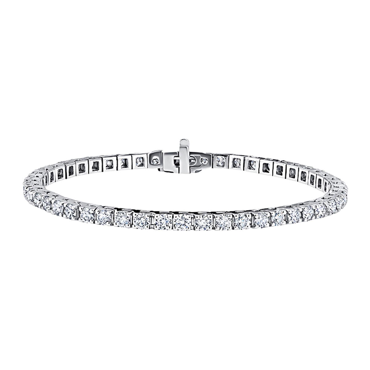 14Kt White Gold Tennis Bracelet With 1.00cttw Lab-Grown Diamonds