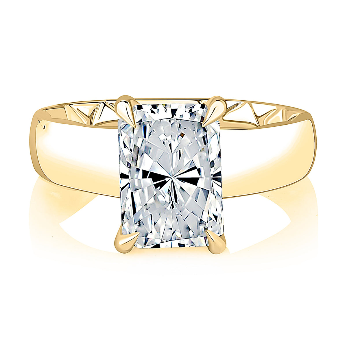 A. Jaffe Radiant Hidden Halo Engagement Ring