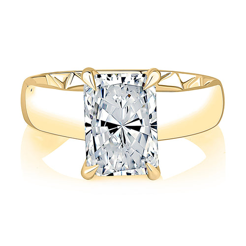 A. Jaffe Radiant Hidden Halo Engagement Ring