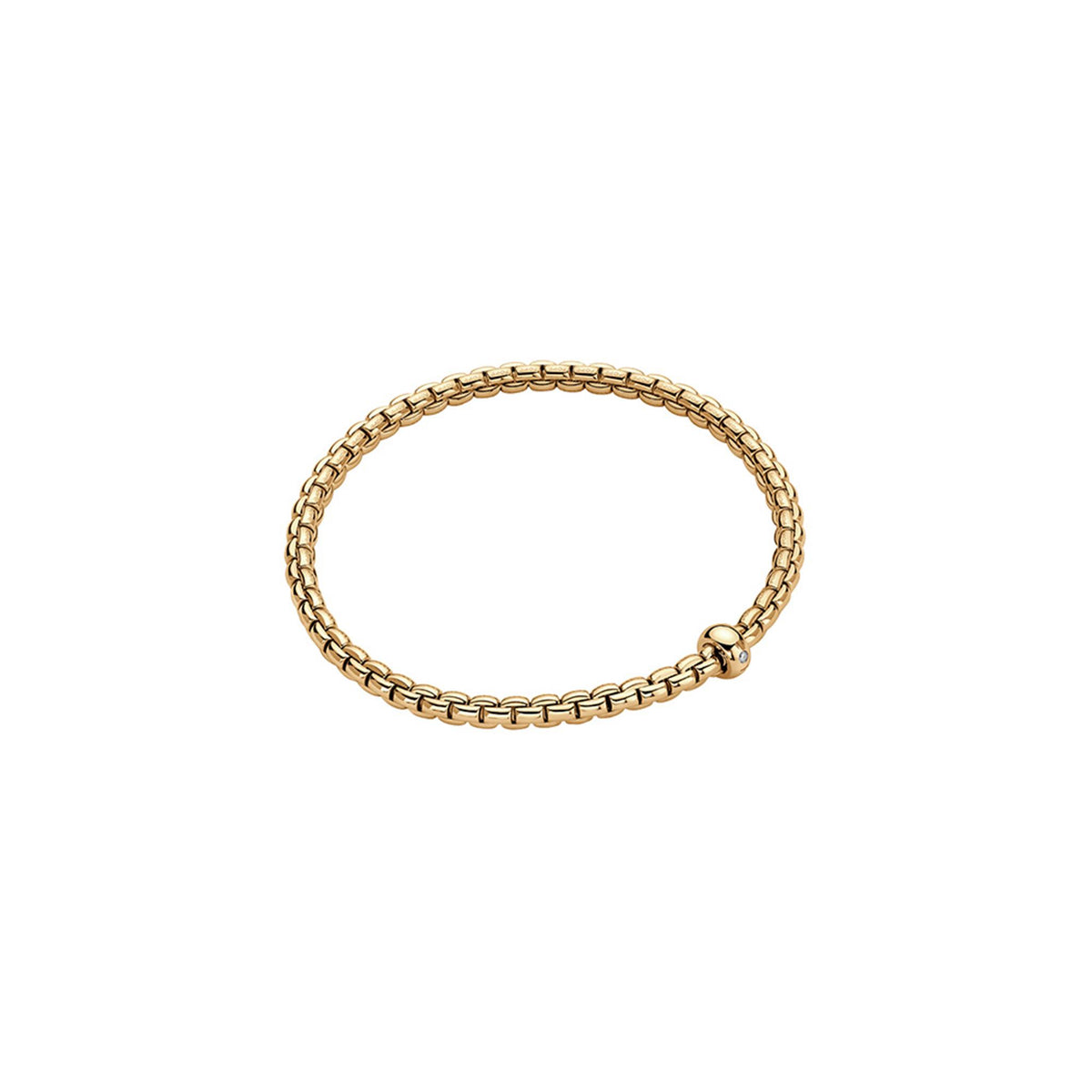 18K Yellow Gold FOPE Flex-It Link Bracelet