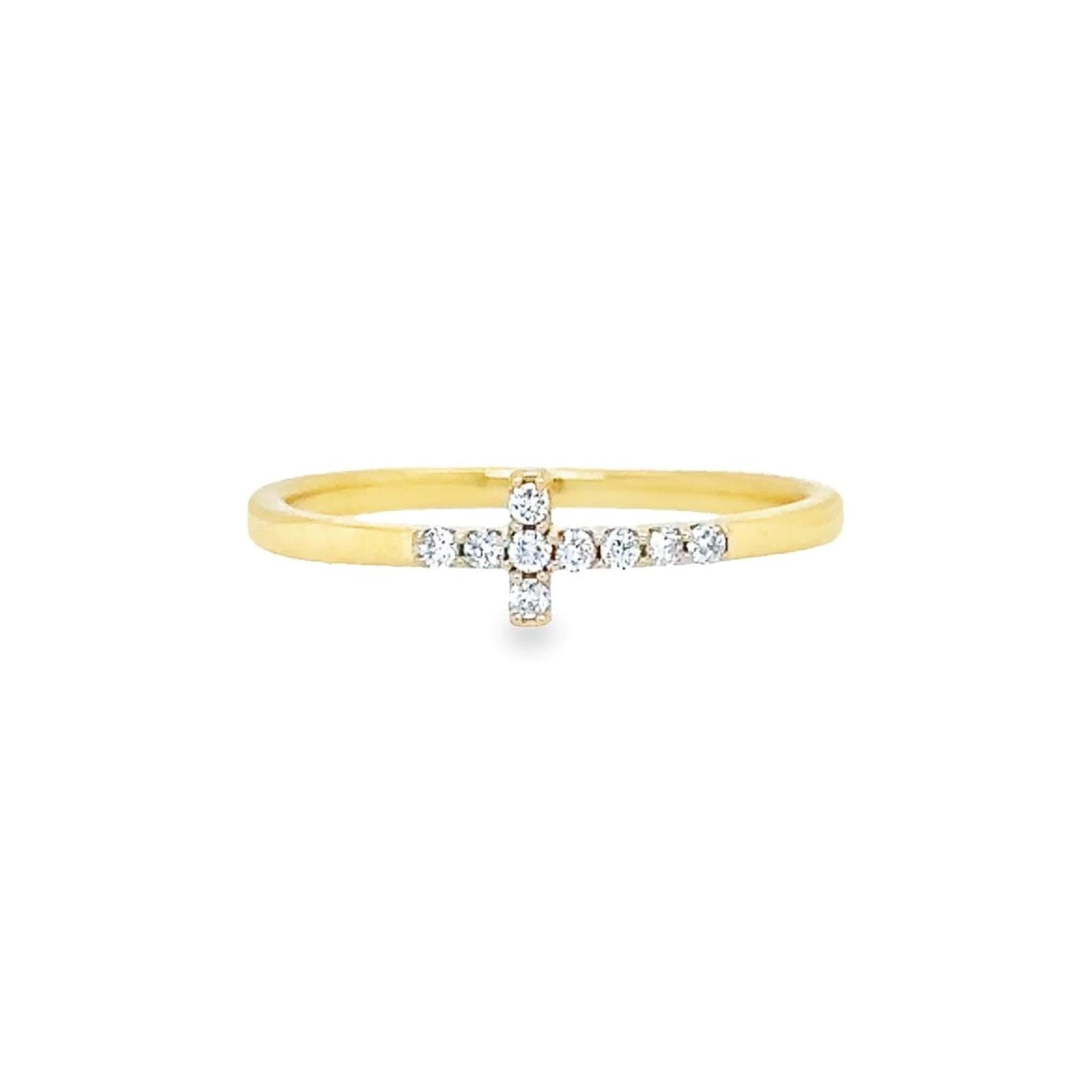 Anbinder Jewelry 14K Gold Long Latin Cross Ring for Women, Christian  Jewelry | My Jerusalem Store
