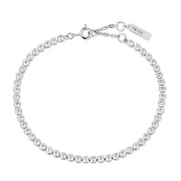 Ania Haie Sterling Silver Row Bezel Set Bracelet
