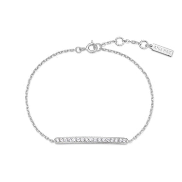 Ania Haie Sterling Silve Pave' Bar Bracelet with Extender