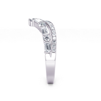 14Kt White Gold Tiara Band with .31cttw Round Natural Diamonds