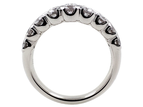 14Kt White Gold Double Band With 2cttw Round Natural Diamonds