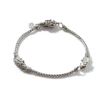 John Hardy Naga Heritage Silver Triple Station Bracelet