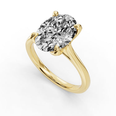 14K YELLOW O ENGAGEMENT RING ERSL1825 - Size 6